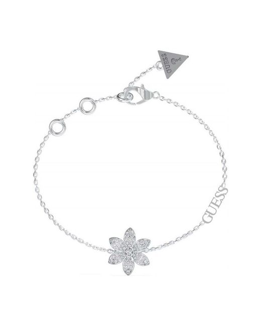 Guess White Ubb04144Rhs Ladies Lotus Bracelet