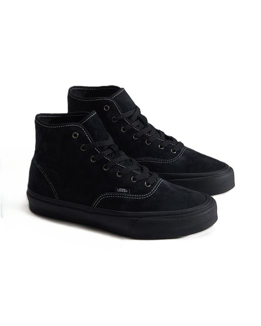 Vans Black Authentic Hi 2.0 Pig Suede Trainers
