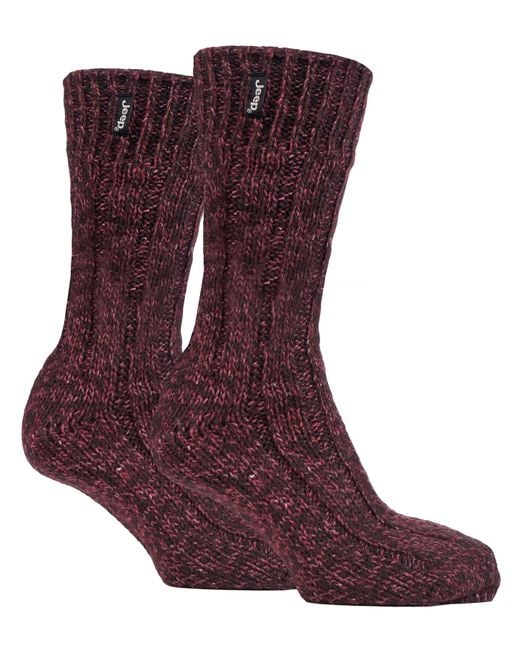 Jeep Purple Wool Hiking Socks for men