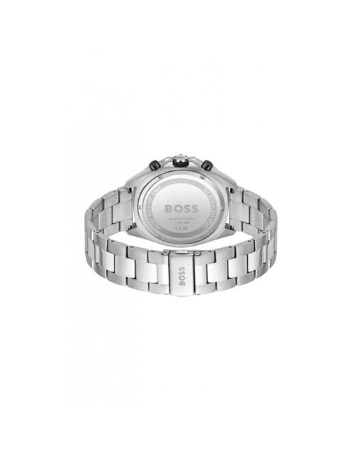 Boss White Energy Stainless Steel Watch