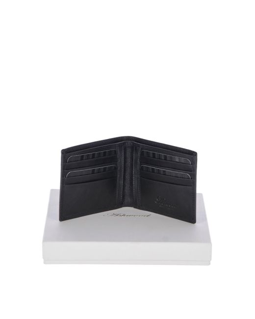 Ashwood Leather Black Vegetable Tanned Billfold Wallet With 8 Card Slots for men