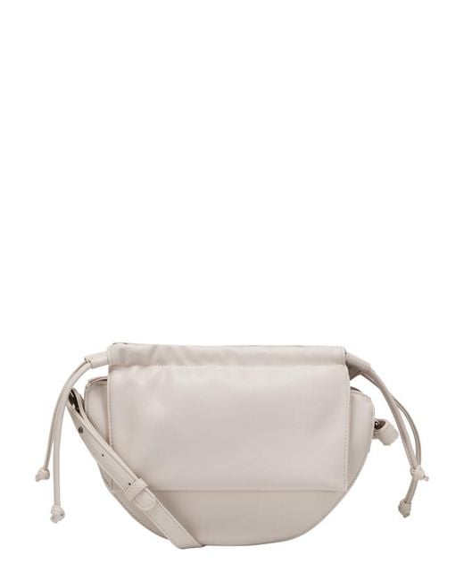 Claudia Canova Gray Amanta Ruched Cross Body Bag