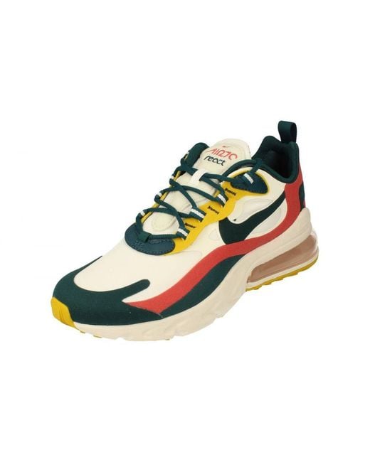 Nike White Air Max 270 React Trainers for men