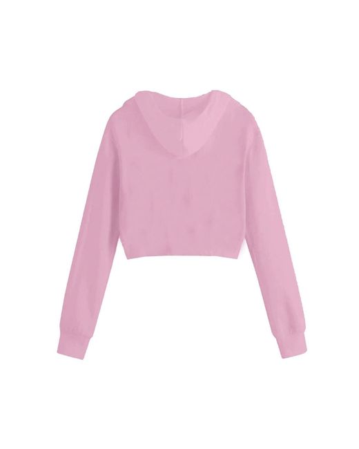 Miso Pink Cropped Hoodie