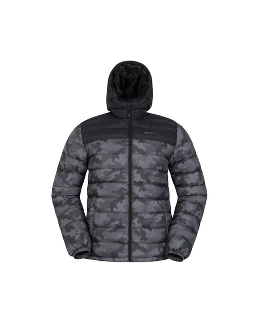 Mountain Warehouse Blue Seasons Ii Camo Padded Jacket () for men