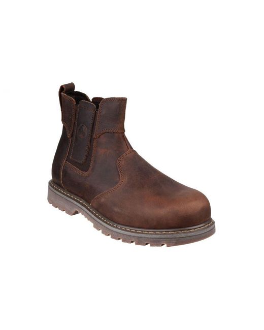 Amblers Safety Brown Fs165 Pull-On Dealer for men