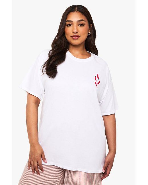 Boohoo Pink Plus Spicy Margarita Oversized T-Shirt