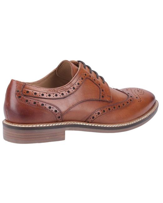 Hush Puppies Black Bryson Lace Shoes for men