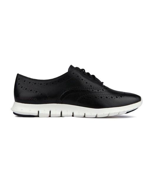 Cole Haan Black Zerogrand Wing Tip Shoes