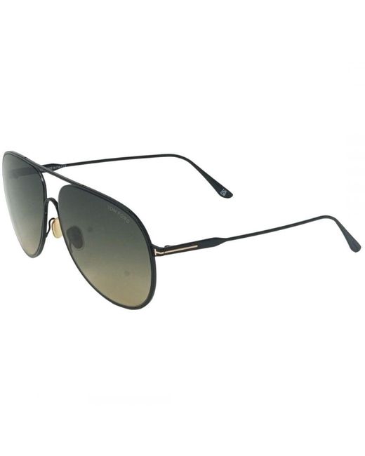 Tom Ford Alec Ft0824 01b Black Sunglasses in het Brown voor heren
