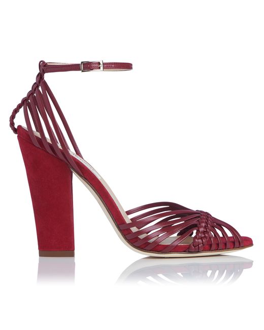 L.K.Bennett Red Lilybelle Sandal, Suede