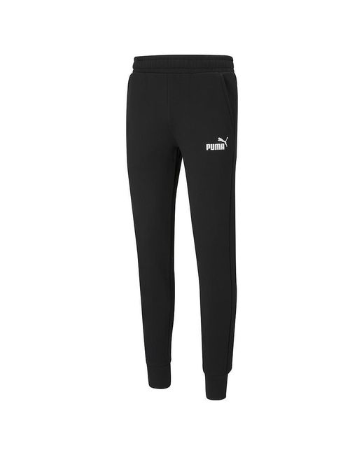 PUMA Black Ess Slim Jogging Bottoms for men