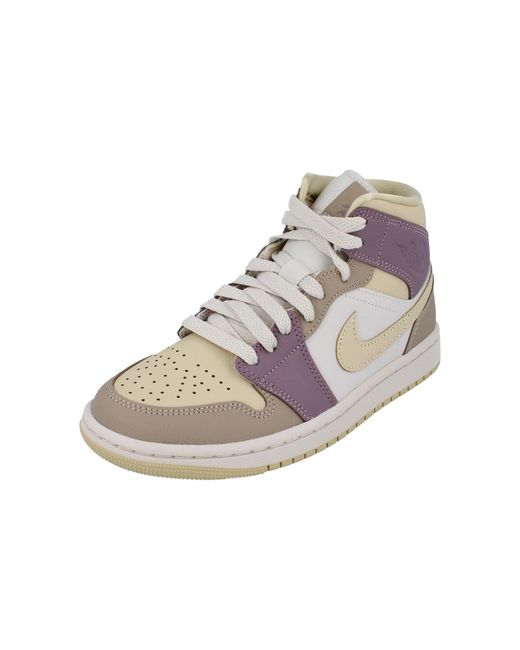Nike Black Air Jordan 1 Mid S Trainers Hv2370 Sneakers Shoes