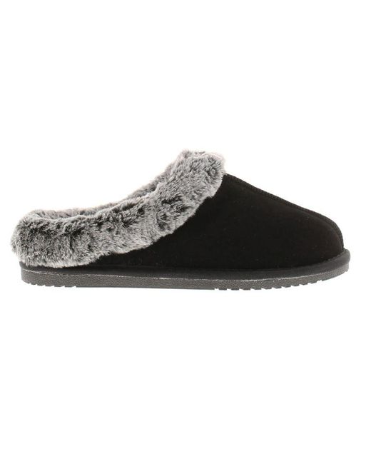 Hush Puppies Black Slippers Mule Amara Leather Leather (Archived)