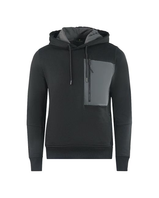 Belstaff Raft Branded Hood Hoodie in Black for Men Lyst UK