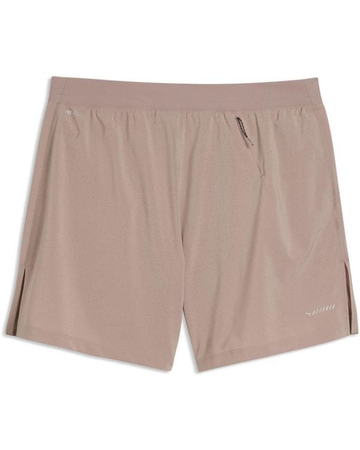PUMA Brown Dreamrun 5In Drycell Performance Gym Shorts for men