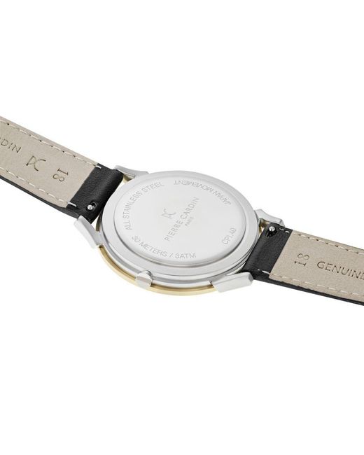 Pierre Cardin Metallic Pigalle Stripes Watch Cpi.2015 Leather for men