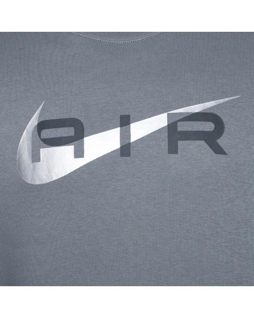 Nike Gray Air Crewneck Sweatshirt Cotton for men