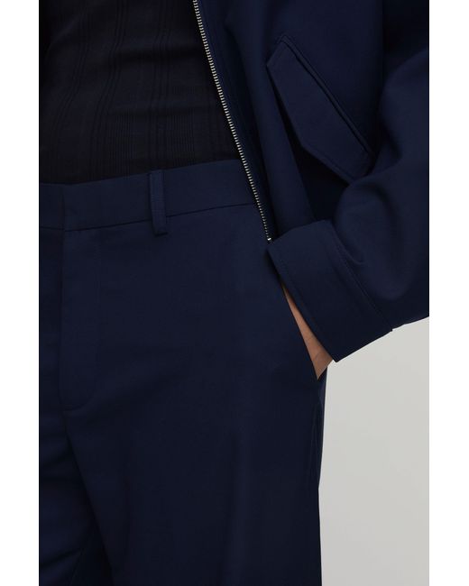 BoohooMAN Blue Flared Fit Tailored Co-Ord Trousers for men