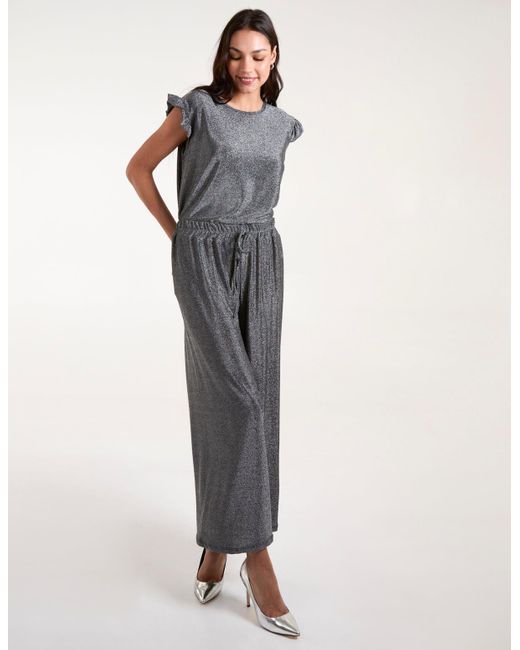 Blue Vanilla Metallic Trousers
