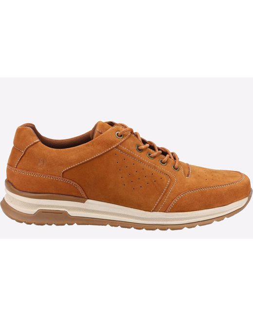 Hush Puppies Joseph Leder Memory Foam in het Brown voor heren