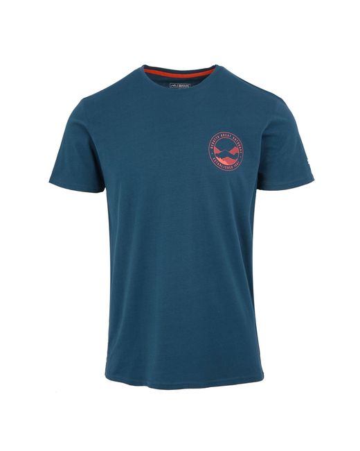 Regatta Blue Breezed V Mountain Back Print T-Shirt (Moonlight Denim) for men