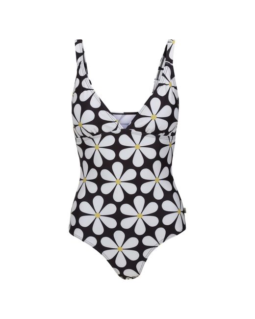 Regatta White Ladies Orla Kiely Daisy One Piece Swimsuit