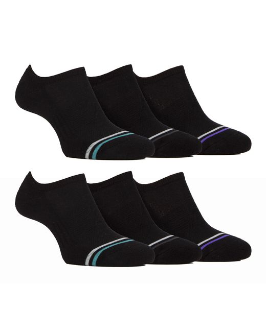 Farah Bamboo No Show Invisible Socken in Black für Herren