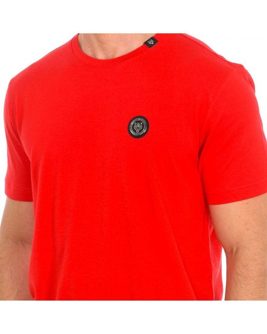 Philipp Plein Red Tips404 Short Sleeve T-Shirt for men