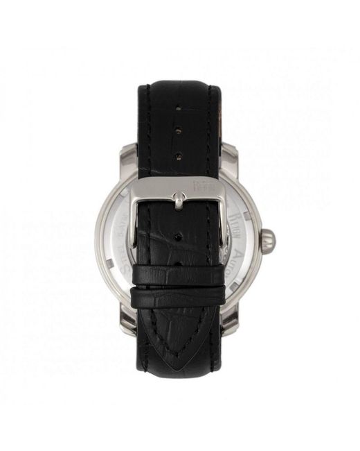 Reign Metallic Kahn Automatic Skeleton Leather-Band Watch for men