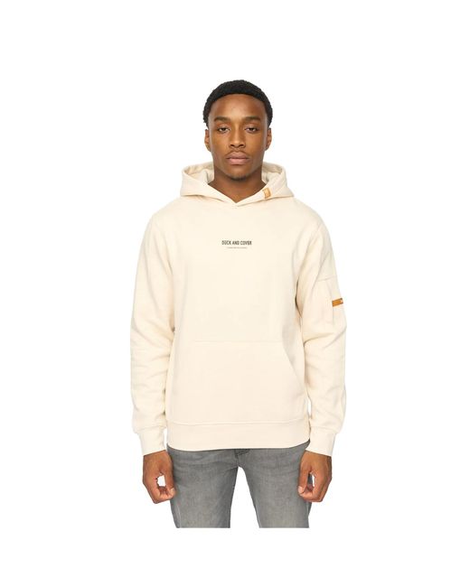 Duck and Cover Natural Brammers V2 Hoodie (Off) for men