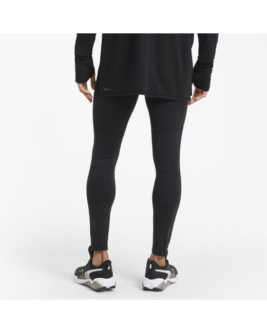 PUMA Black Favourite Long Running Tights for men