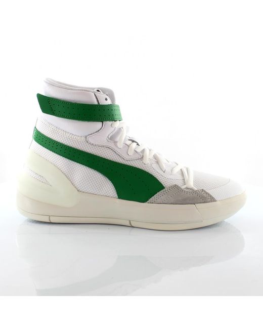 PUMA Green Sky Modern Hi Lace Up Trainers Basketball Shoes 194042 02 for men