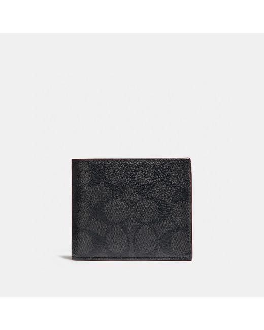 COACH 3 In 1 Wallet In Black | Pvc for men