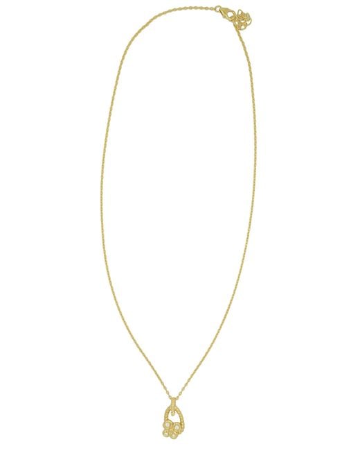 Orphelia Metallic 925 Sterling Chain With Pendant