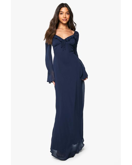 chinese dress ladies Birdette Plunge Maxi Dress | Blue | Womens