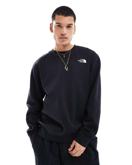 The North Face Blue Oversized Essential Logo Sweatshirt for men