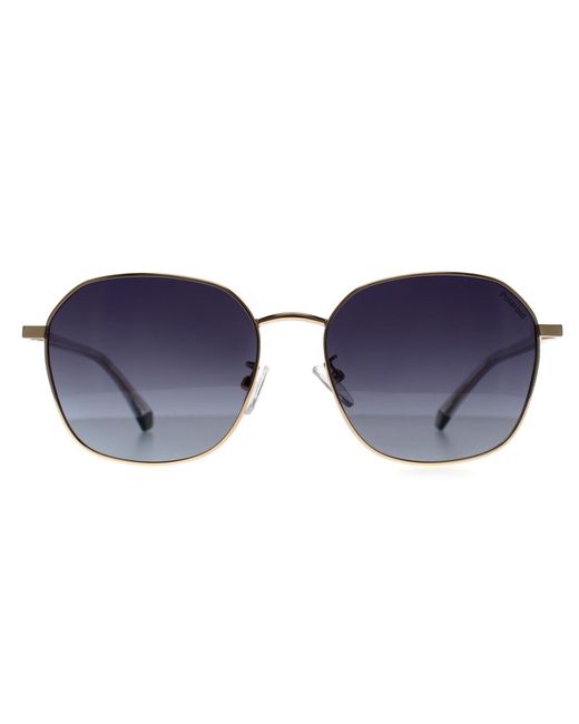 Polaroid Blue Round Gradient Polarized Pld 4168/G/S/X Metal