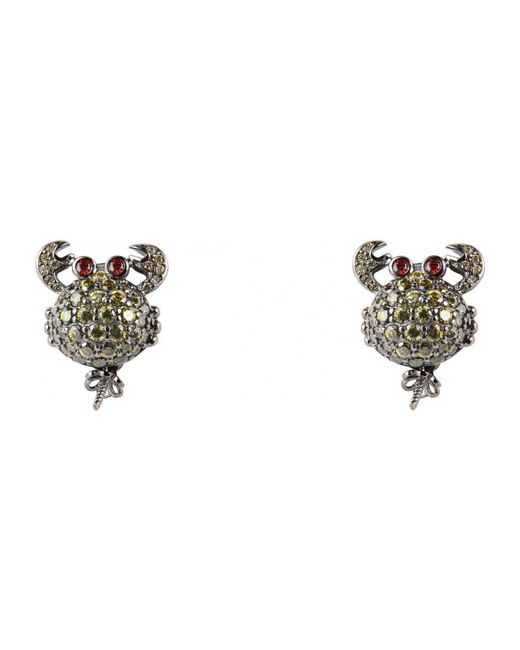 Lancaster Black Jla-Ear-Crab-3 Ladies Earrings