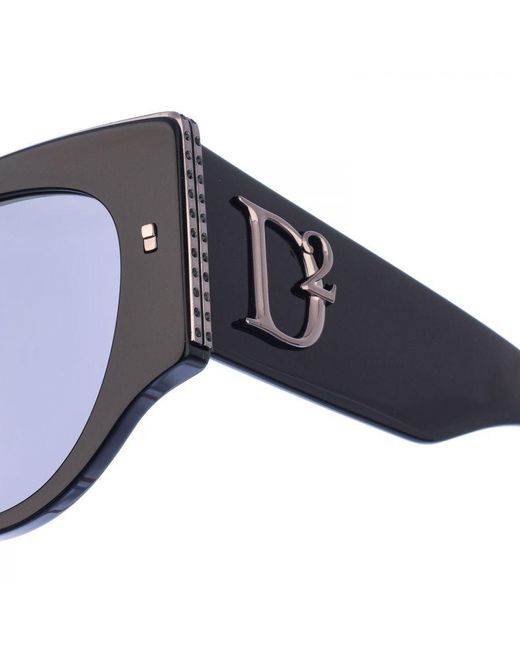 DSquared² Blue Butterfly-Shaped Acetate Sunglasses D20032S for men
