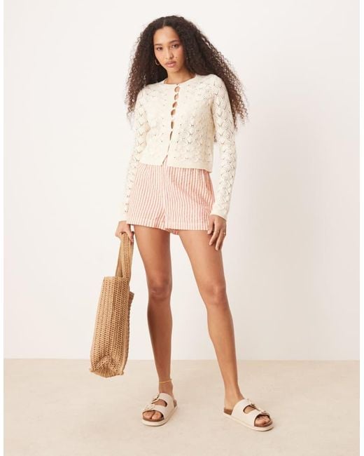 Aware Natural Open Knit Cardigan