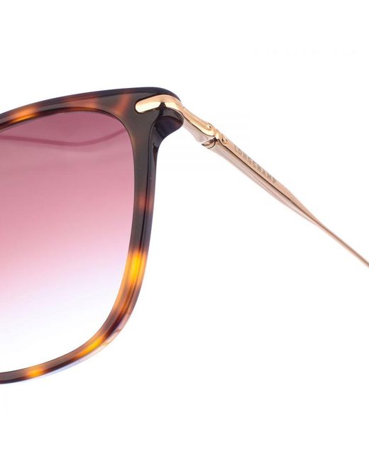 Longchamp Purple Lo660S Butterfly Shaped Acetate Sunglasses