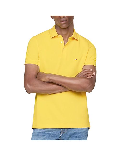 Tommy Hilfiger Yellow Core Polo Shirts for men