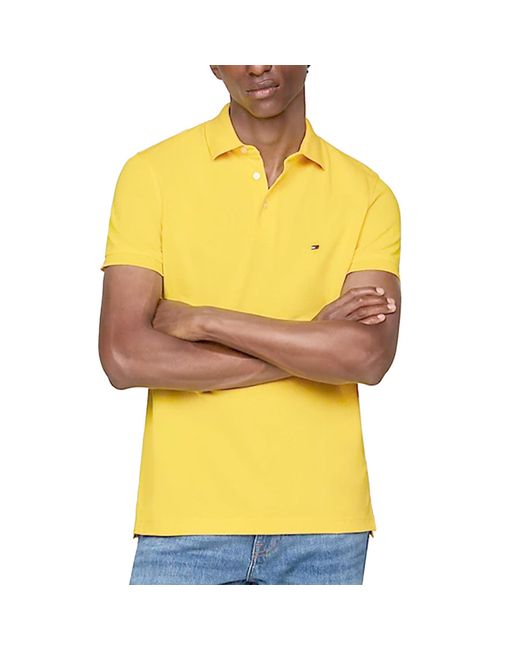 Tommy Hilfiger Yellow Core Polo Shirts for men