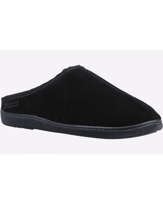 Hush Puppies Black Ashton Slippers Memory Foam for men