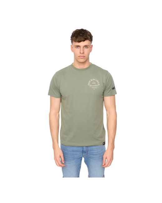 Duck and Cover Green Sudbury T-Shirt Cotton for men