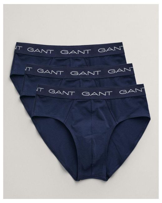 Gant Blue Briefs 3-Pack for men