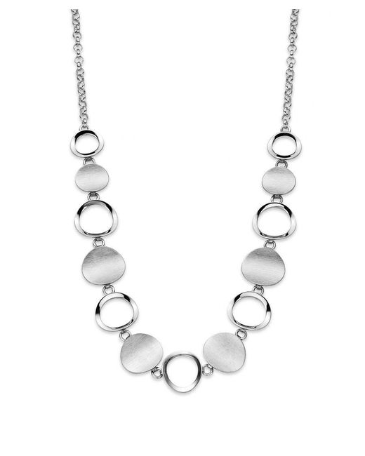 Orphelia White 925 Sterling Set: Chain + Bracelet