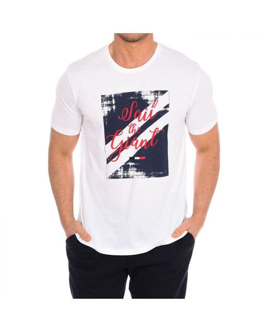 Daniel Hechter White Short Sleeve T-Shirt 75114-181991 for men