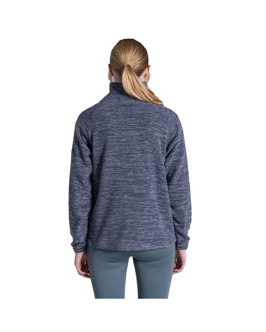 Craghoppers Blue Ladies Esk Ii Half Zip Fleece Top (Anthracite)
